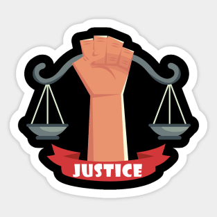need the justice Sticker